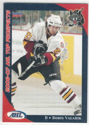 2006-07 AHL Top Prospects č. 10 Boris Valábik RC